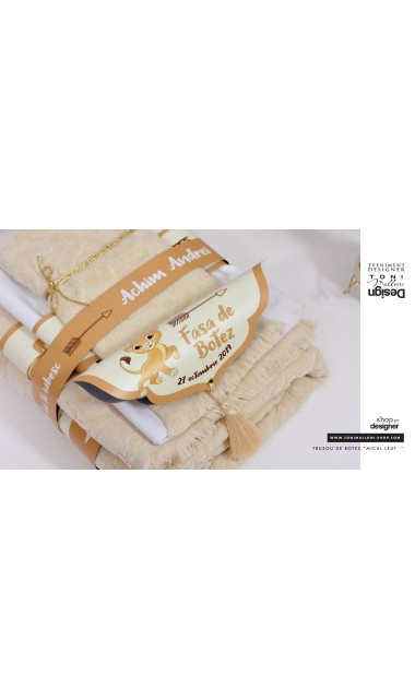 Trusou botez cu leu, brodat de inspiratie exotica, jungla, animale Micul Pui Leu 18
